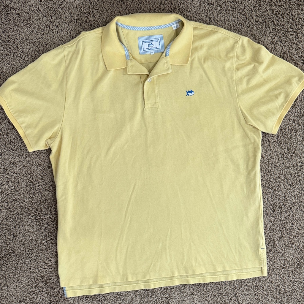 Southern Tide Light Yellow Polo Shirt